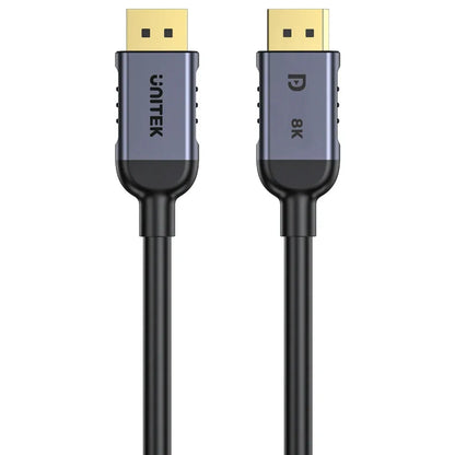 Cable Unitek DisplayPort 1.4 8K Pure Copper 2m - Tecatech-uy