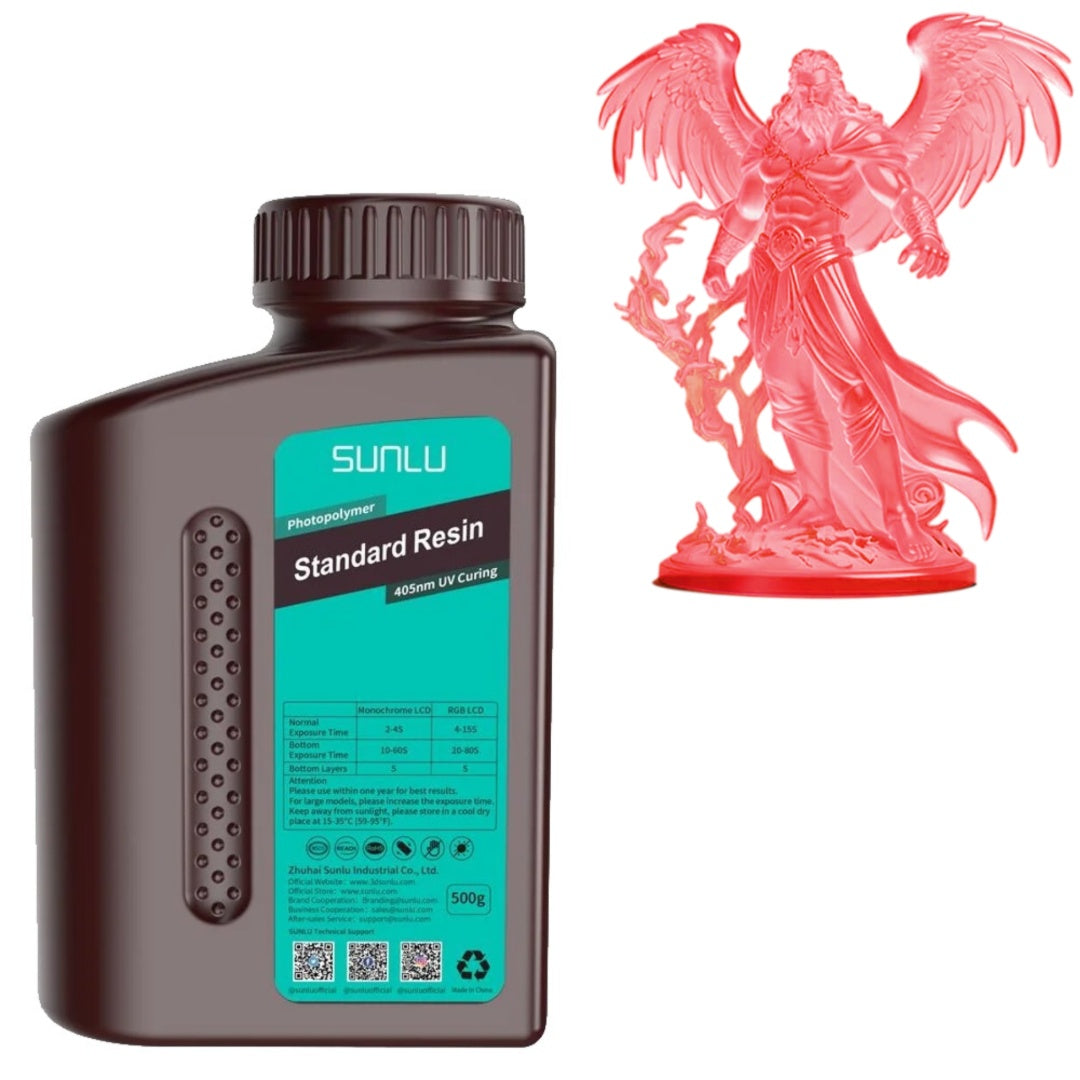 Resina Sunlu Standard 1KG rojo transparente