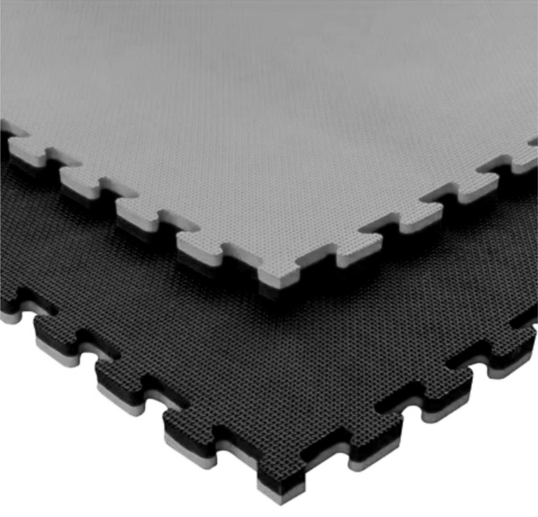 Piso Tatami Randers negro/gris 1m x 1m x 2cm (1 unidad)