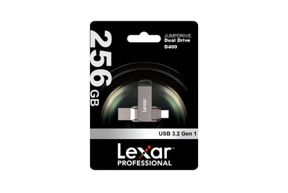 Pendrive Lexar 256GB JumpDrive Dual Drive D400 USB 3.2