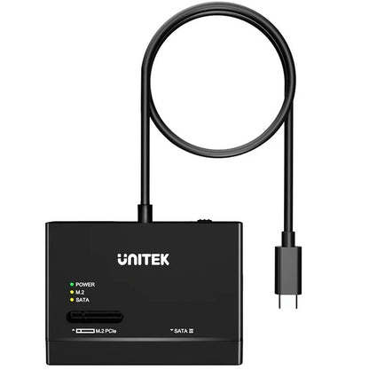 Adaptador Externo Unitek USB-C para discos 2.5, 3.5 y M.2
