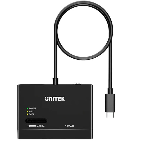 Adaptador Externo Unitek USB-C para discos 2.5, 3.5 y M.2