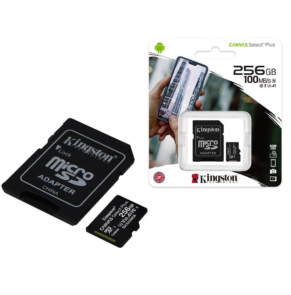 Memoria MicroSD Kingston Select Plus 256GB clase 10
