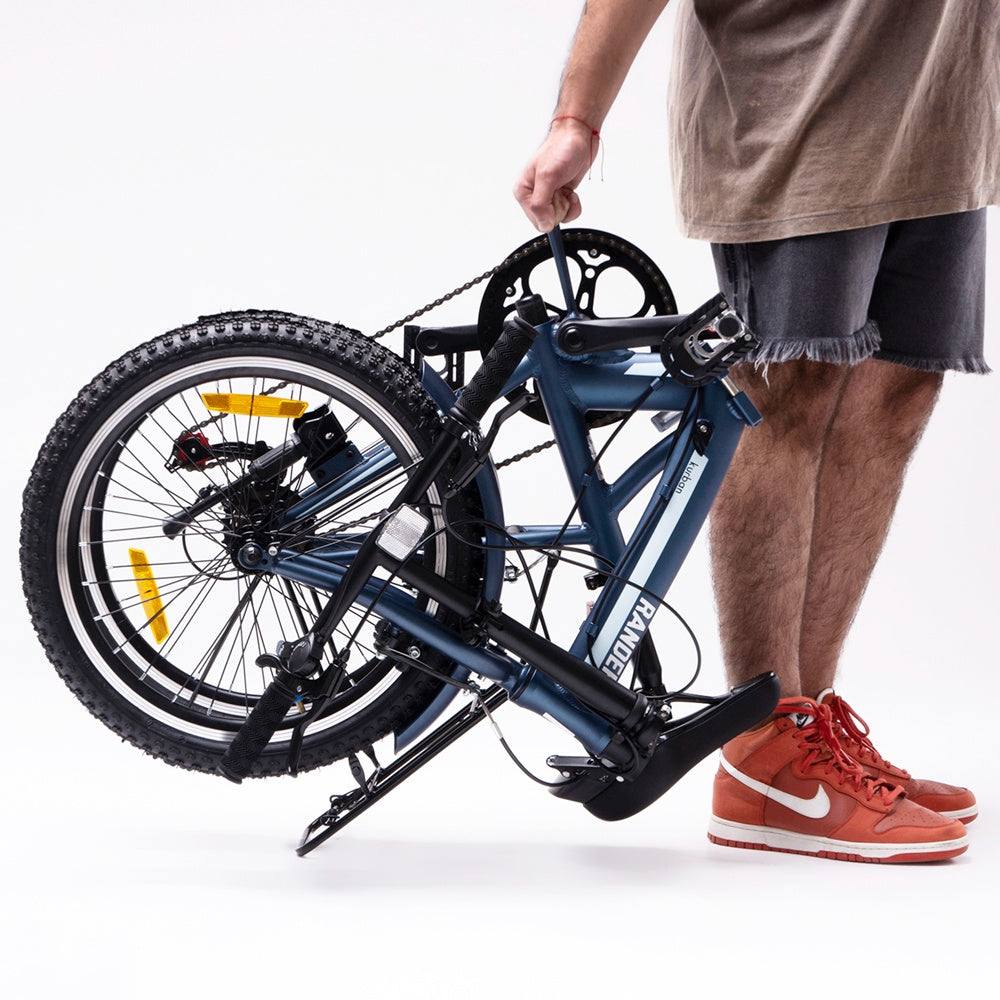 Bicicleta plegable 7 velocidades rodado 20 azul