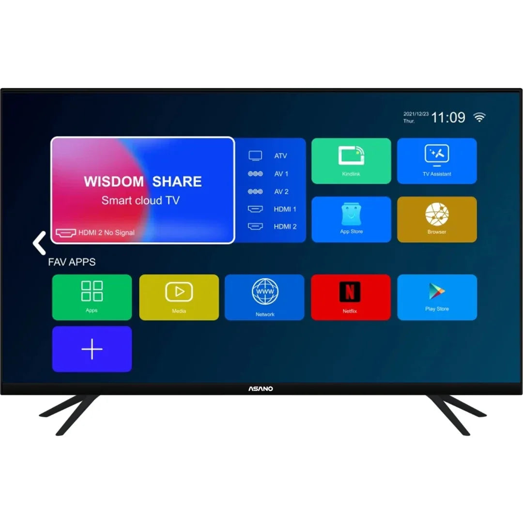 TV LED Asano 50'' Full HD sin bordes SMART - Tecatech-uy