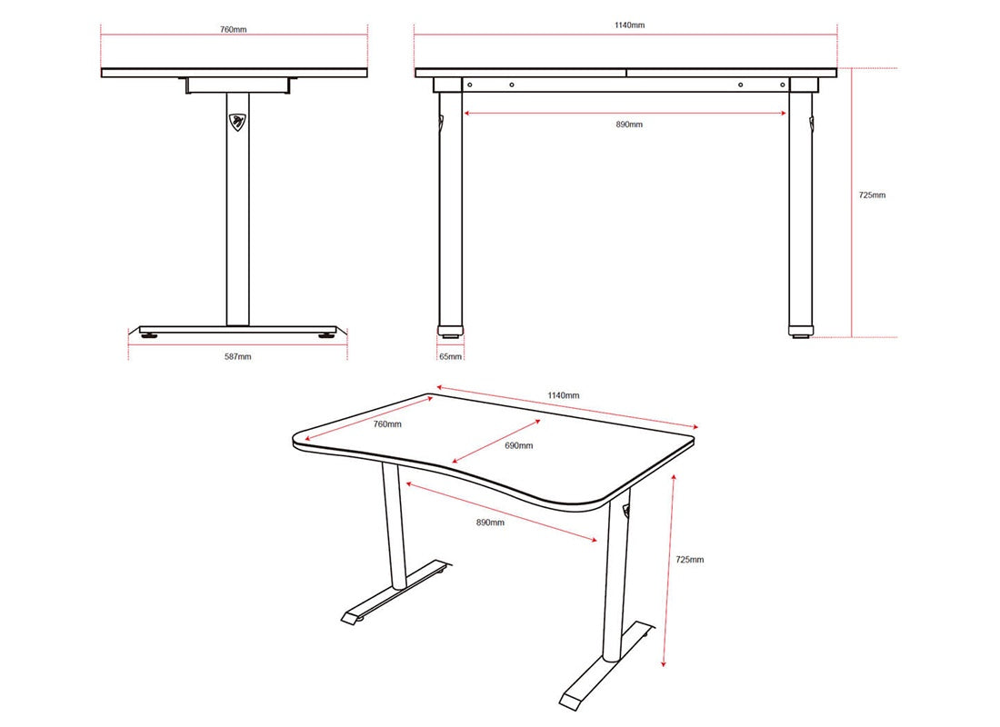 Escritorio Gamer Arozzi Fratello rojo