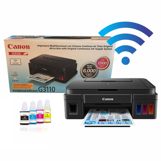 Impresora Canon G3110 + Botellas de recarga extra