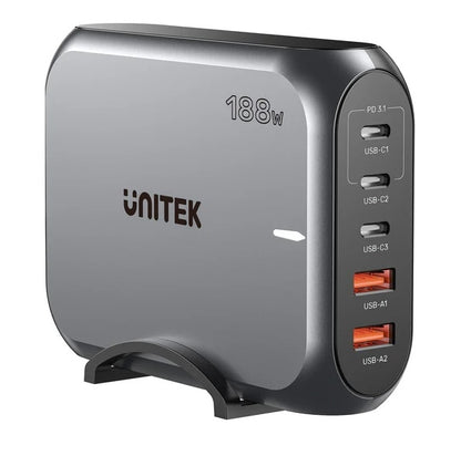 Cargador GaN Unitek de escritorio 188w