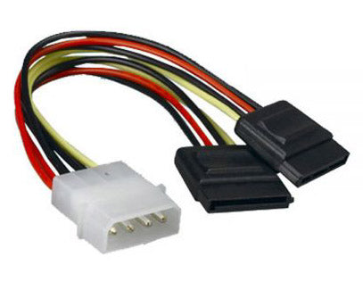 Cable de Poder Tipo Y Molex a 2x SATA Adaptador