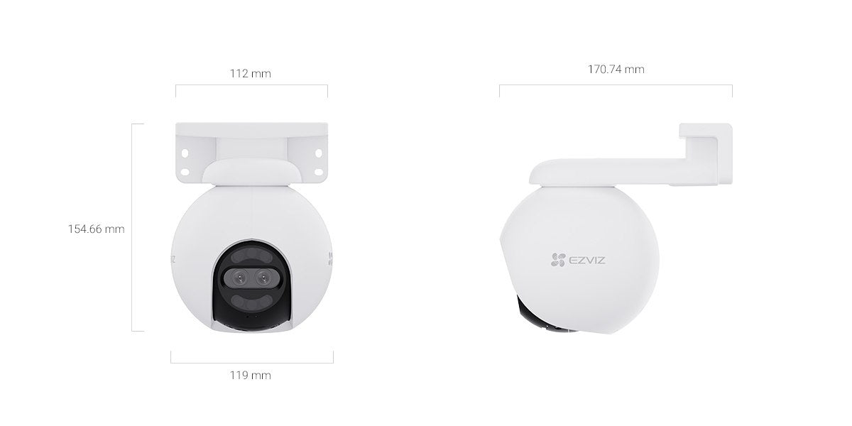 Camara Wifi Ezviz CS-H80x 4K con movimiento
