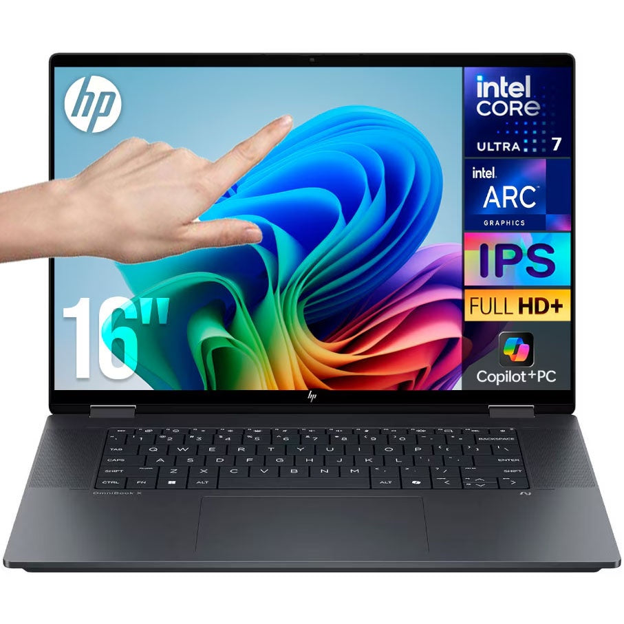 Notebook Convertible HP Core Ultra 7 256V 4.8Ghz, 16GB, 1TB SSD, 16 WUXGA Touch