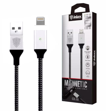 Cable Inkax 1 metro USB-A a Lightning magnético