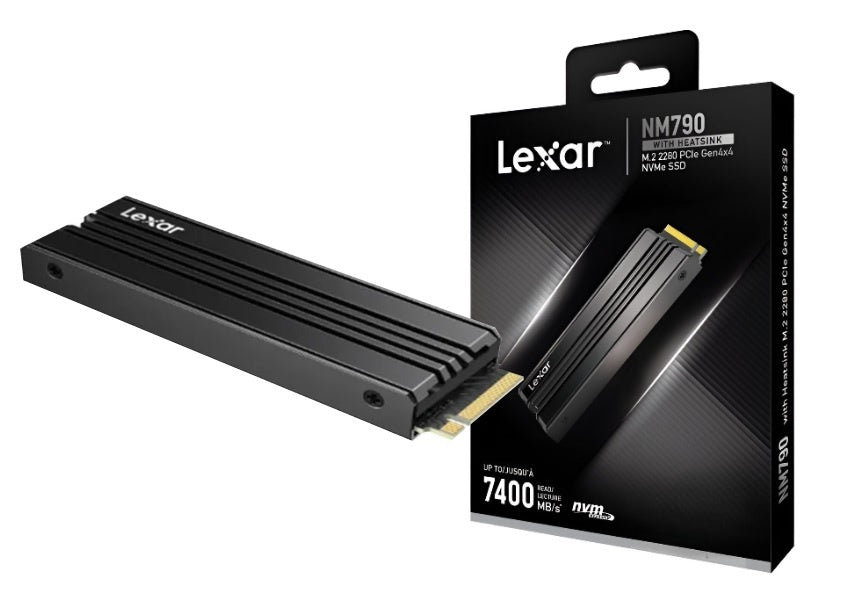 Disco SSD Lexar NM790 2TB M.2 2280 NVMe PCIe Gen4x4 c/disipador