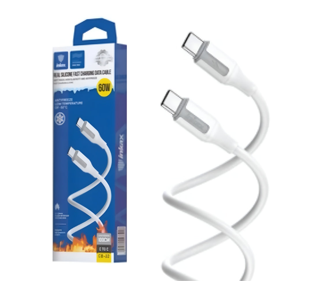 Cable Inkax USB-C 3.1a 1m blanco