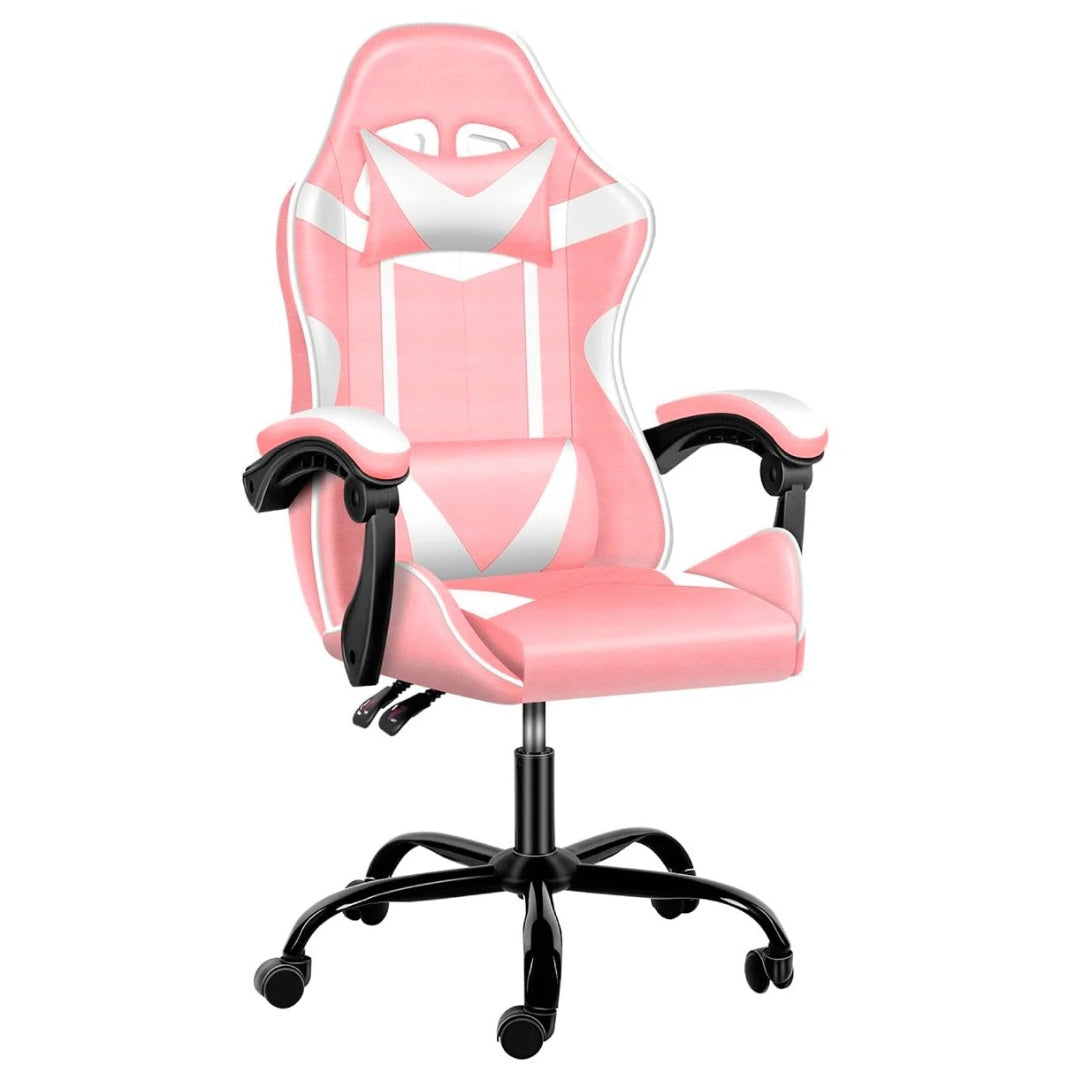 Silla Gamer Lumax ROM rosa/blanca