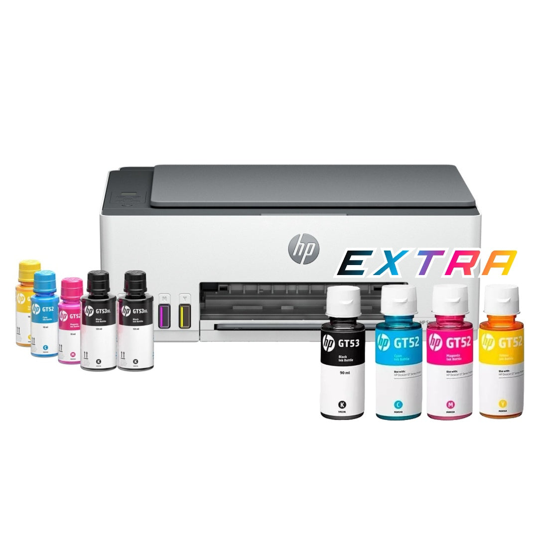Impresora multifuncion HP Smart Tank 520 + 4 botellas extra