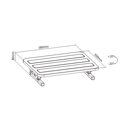 Soporte ergonómico ajustable para pies