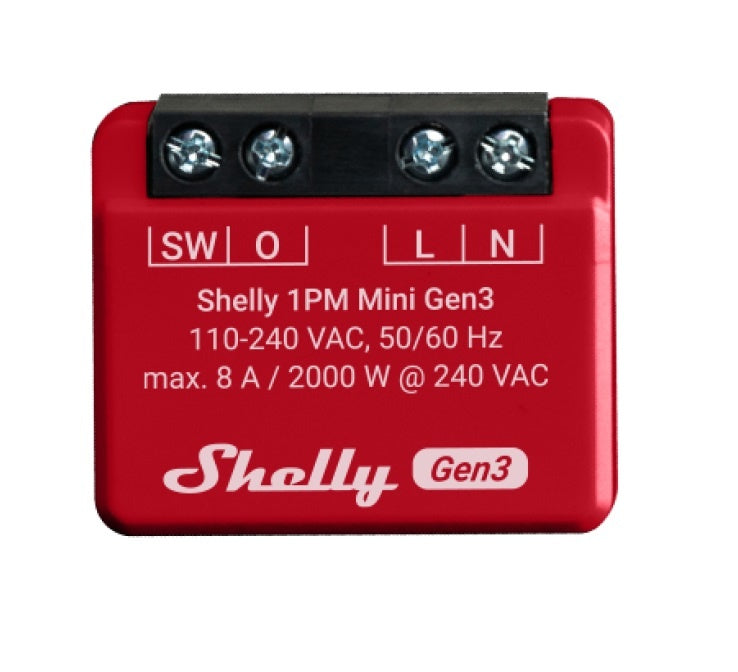 Rele Shelly Mini 1PM GEN3 Wi-fi