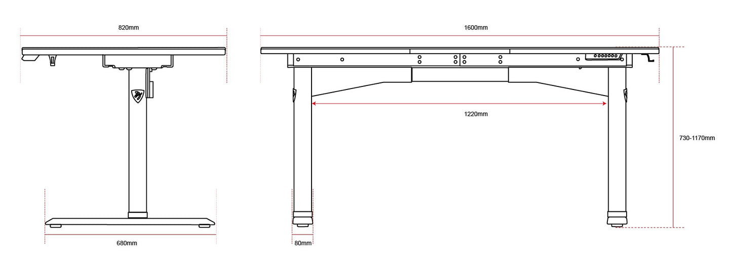 Escritorio Gamer Arozzi Arena Moto negro