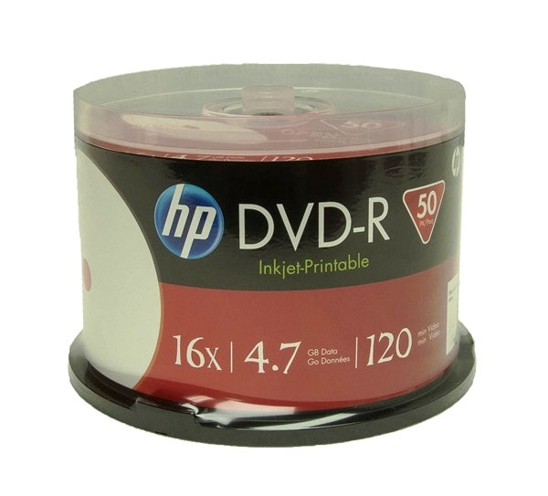 DVD-R 16X HP 120min 4.7GB Printables