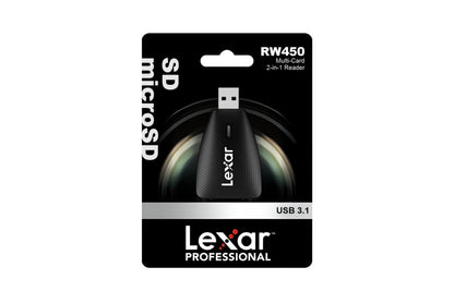 Lector Lexar Multi-Card 2 en 1 SD/microSD RW450