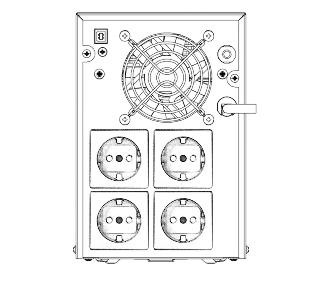 UPS Hikvision 3000va / 1800w con pantalla LCD