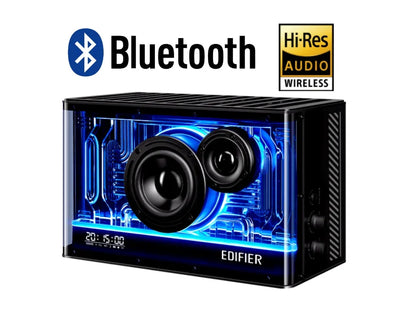 Parlante Edifier QD35 negro bluetooth RGB - Tecatech-uy