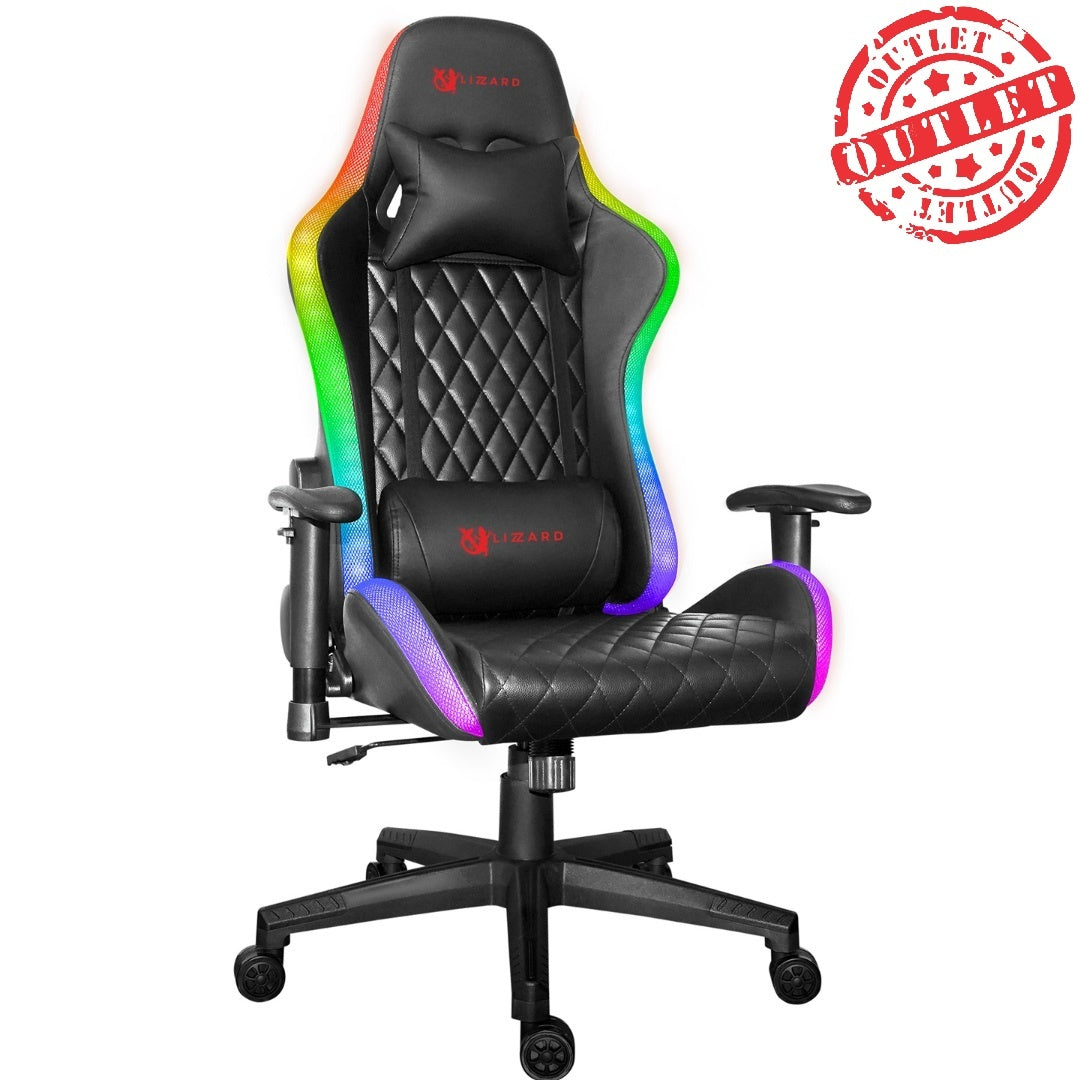 Silla Gamer X-Lizzard CH-35 RGB Reclinable 180° (con detalles)