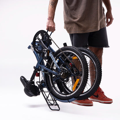 Bicicleta plegable 7 velocidades rodado 20 azul