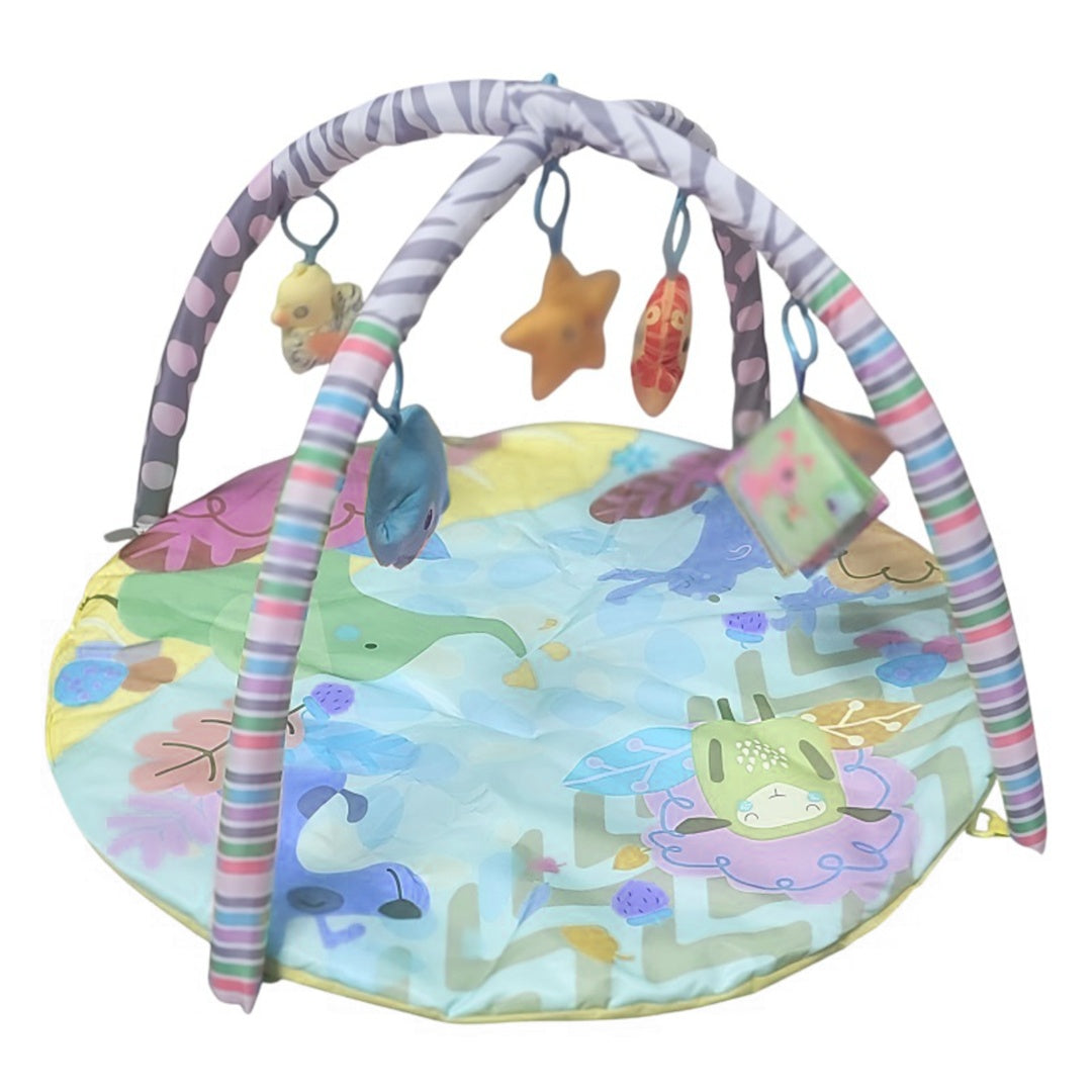 Gimnasio para bebe redondo Tinok Celeste