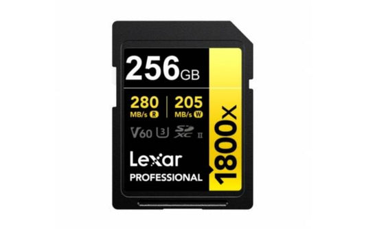 Memoria SDXC Lexar Pro 1800X 256GB UHS-II Gold Series