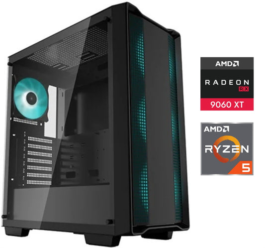 Equipo Gamer Ryzen 5 5600X, 16GB, 500GB NVMe, RX9060XT 8GB