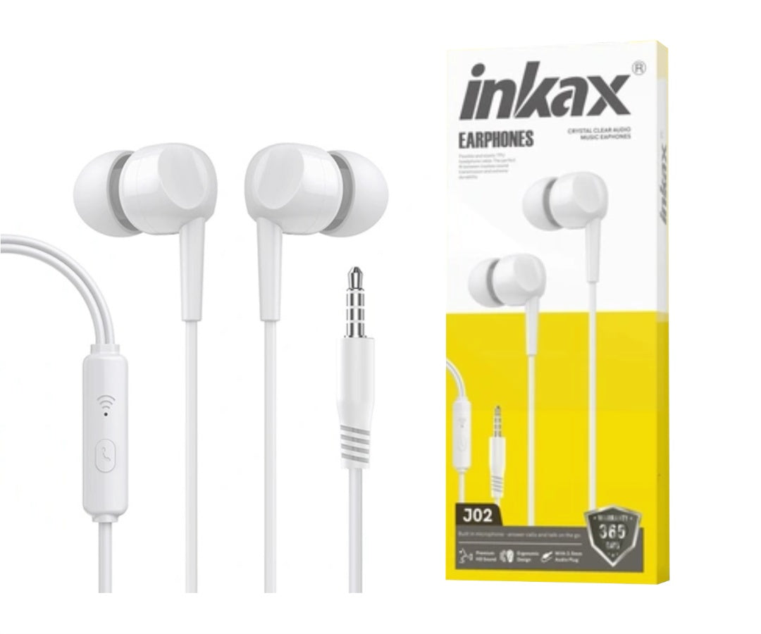 Auriculares Inkax Intra 3.5mm blanco