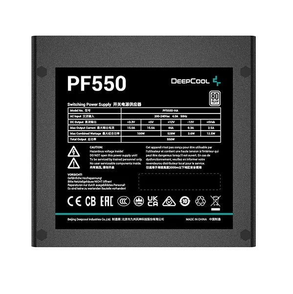 Fuente Deepcool 550W 80 Plus