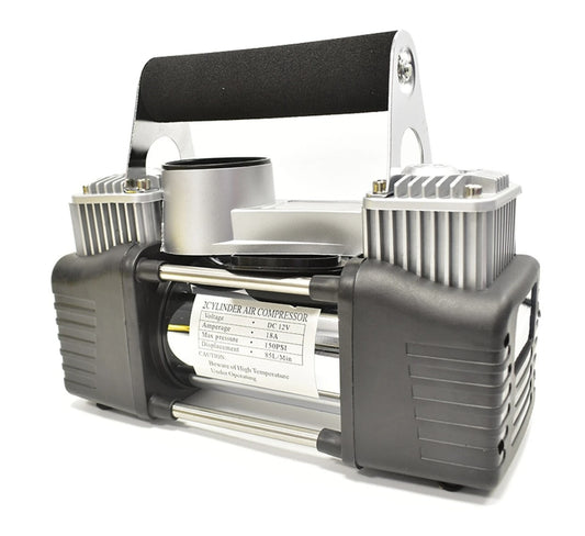 Compresor de aire 12v 2 cilindros 150 PSI