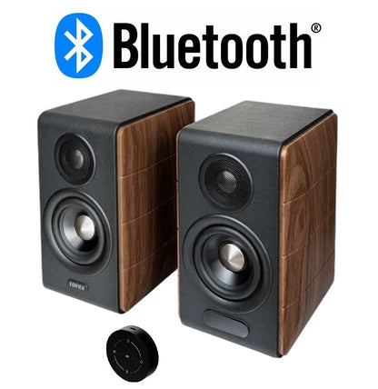 Parlantes Edifier 2.0 S880 MKII Bluetooth nogal