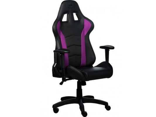 Silla Gamer Coolermaster Premium reclinable negro/violeta