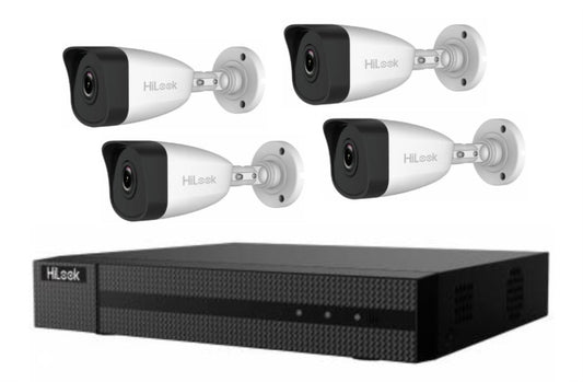 NVR HiLook IP + 4 Camaras Full HD