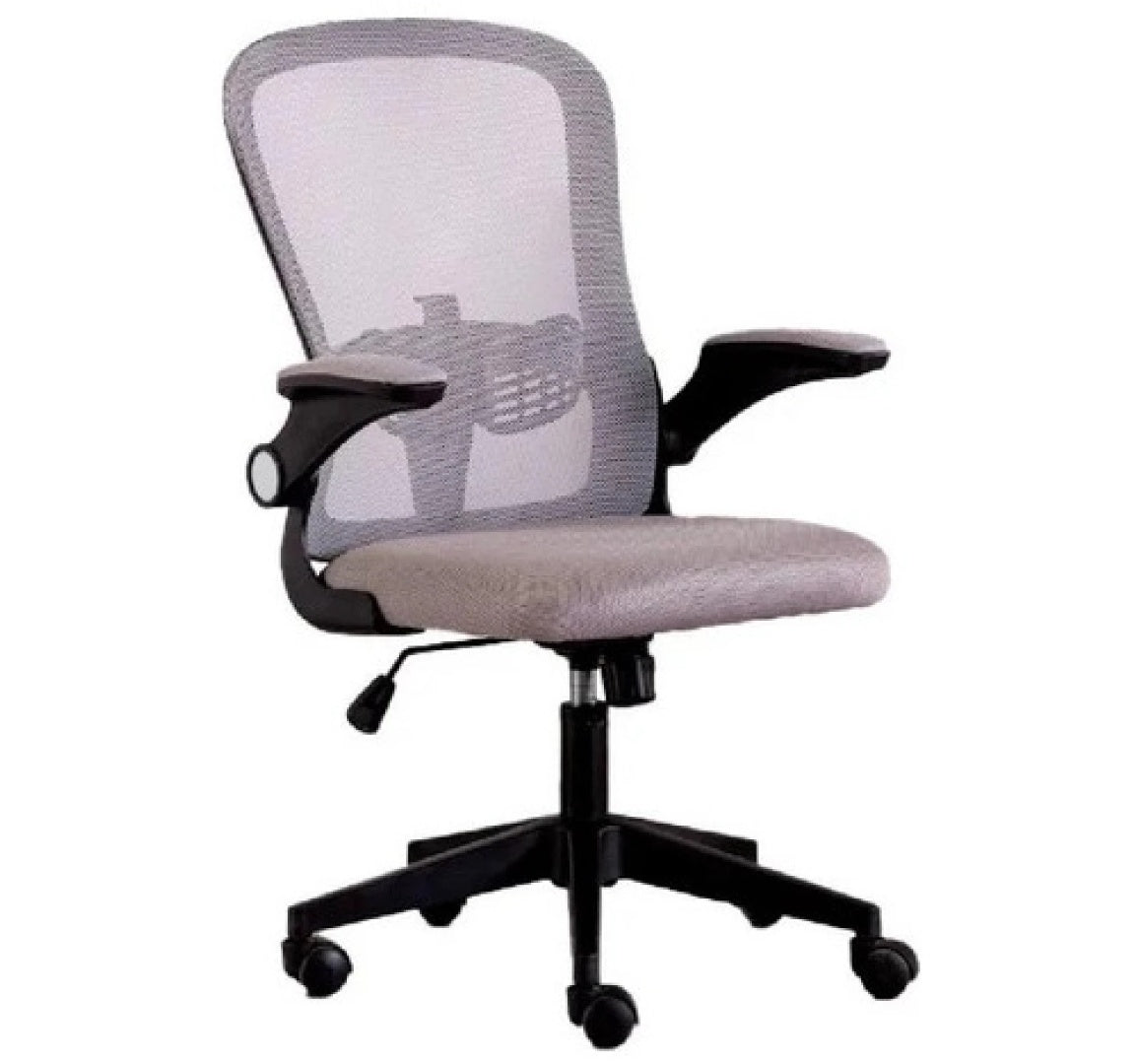 Silla de oficina Weir Gris con posabrazos