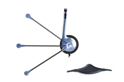 Auriculares Genius HS-02B con micrófono azul