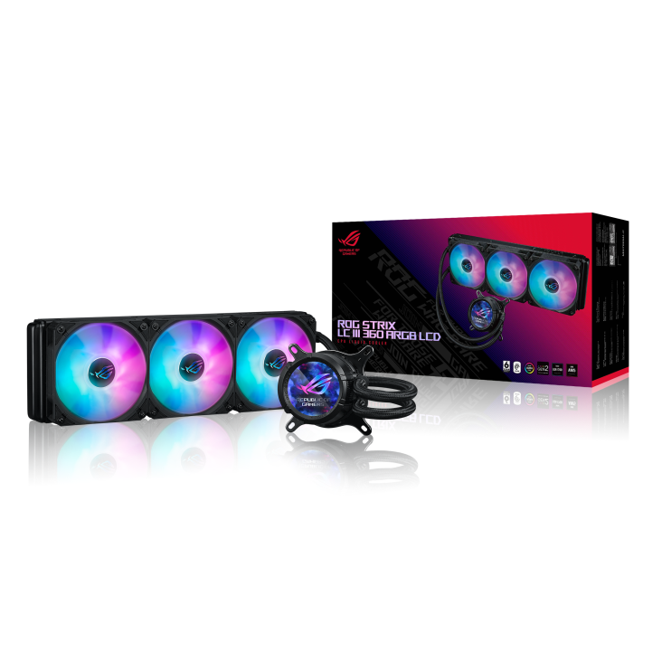 Cooler Liquido Asus ROG Strix LC III 360 ARGB LCD negro