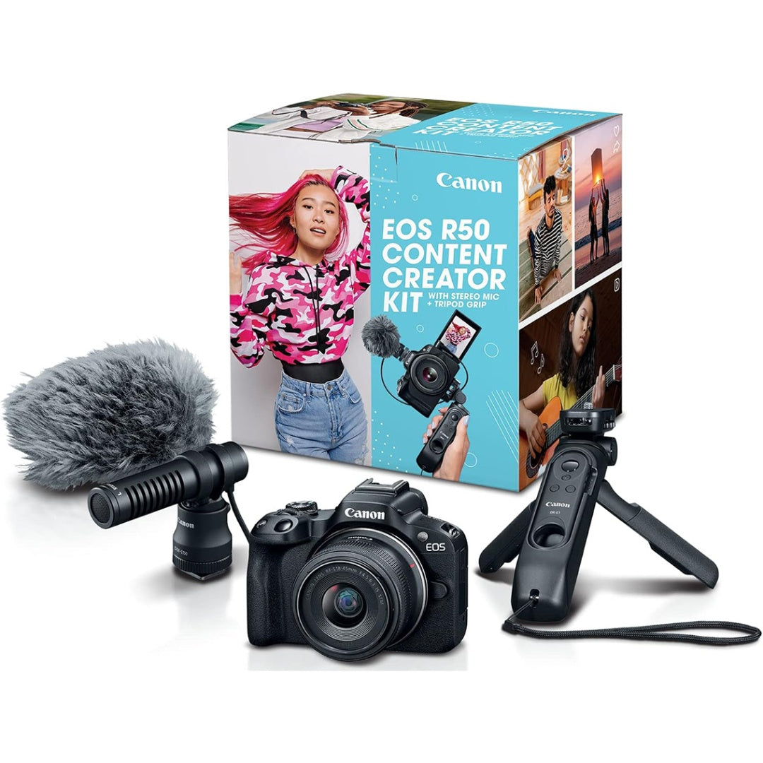 Camara Canon R50 Mirrorless Content Creator Kit