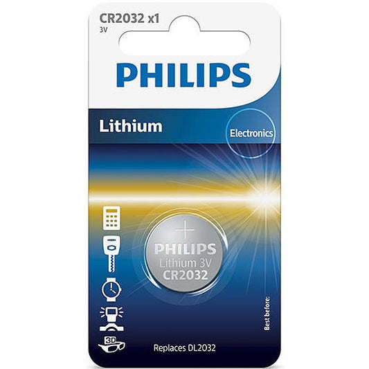 Pila de Litio Philips CR2032 3V