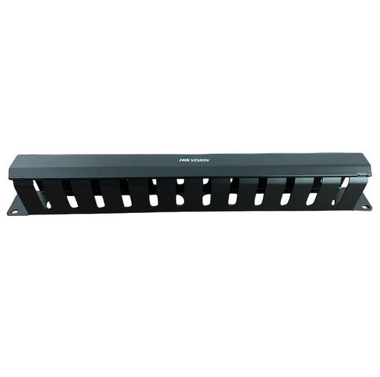 Manejador de cables Hikvision 1U y 12 ranuras