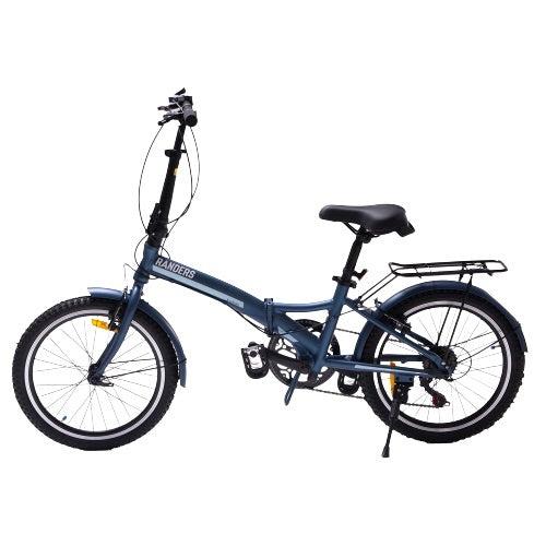 Bicicleta plegable 7 velocidades rodado 20 azul