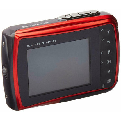 Cámara digital iON 8MP Waterproof roja