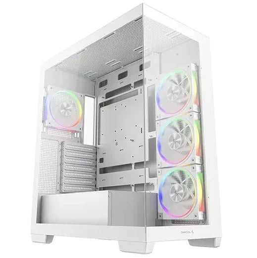 Gabinete Deepcool CG580 4F V2 blanco - Tecatech-uy