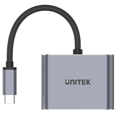 HUB USB-C Unitek 4 en 1 Dual Display, PD 100w