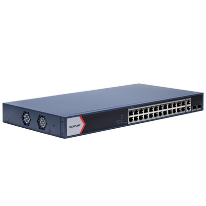 Switch PoE Hikvision DS-3E1528P-EI 24 puertos gigabit 370W Smart