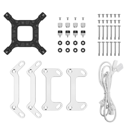 Cooler Liquido DeepCool LM360 Pantalla LCD 2.4 ARGB Blanco